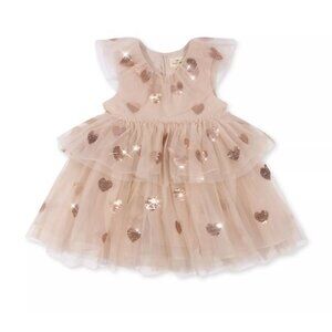 Yvonne Heart Sequins Dress - Coeur Sequins, Konges Sloejd in size 9M